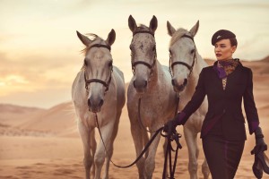 Etihad Airways_new brand_new uniform_Dec 2014_horse