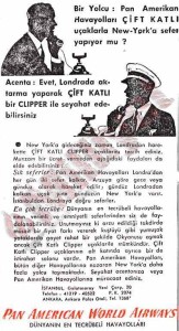 19500723 Pan American World Airways_gazete reklam_Istanbul_Turkiye