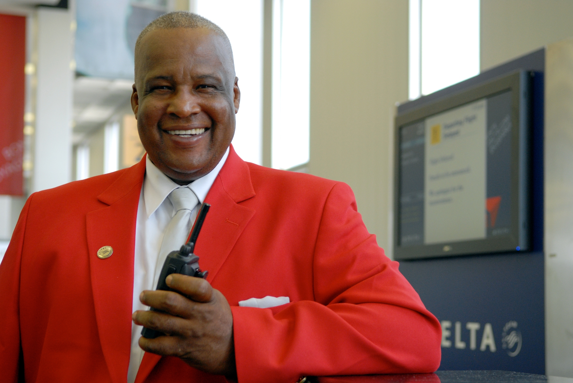 Delta Air Lines_Airport Staff_Red Coat
