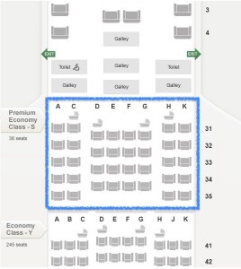 Singapore Airlines_Premium Economy Class_Airbus A380_seat map
