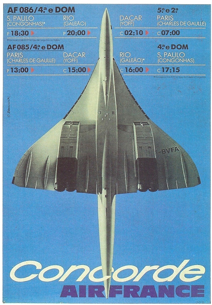 Air France Vintage Concorde Ad