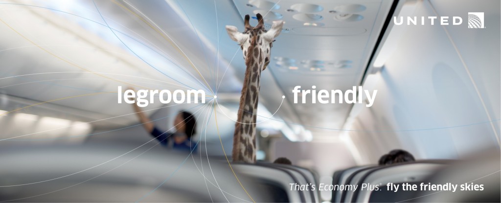 United Airlines_ad_commercial_giraffe_economy plus