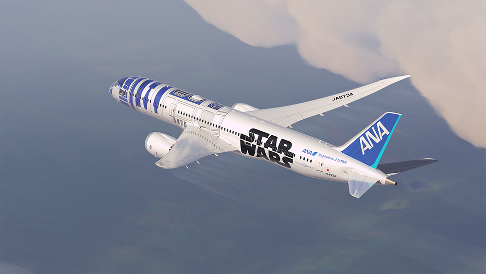 ANA_Star Wars_R2D2_Boeing 787_Livery_Aircraft