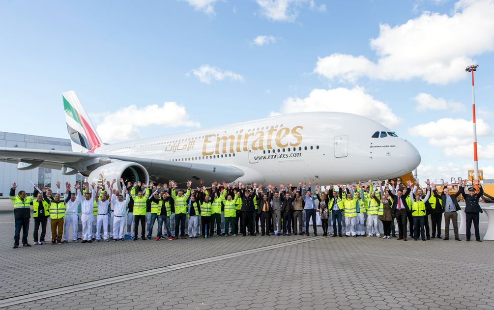 Emirates_Airbus A380_60th aircraft_ceremony