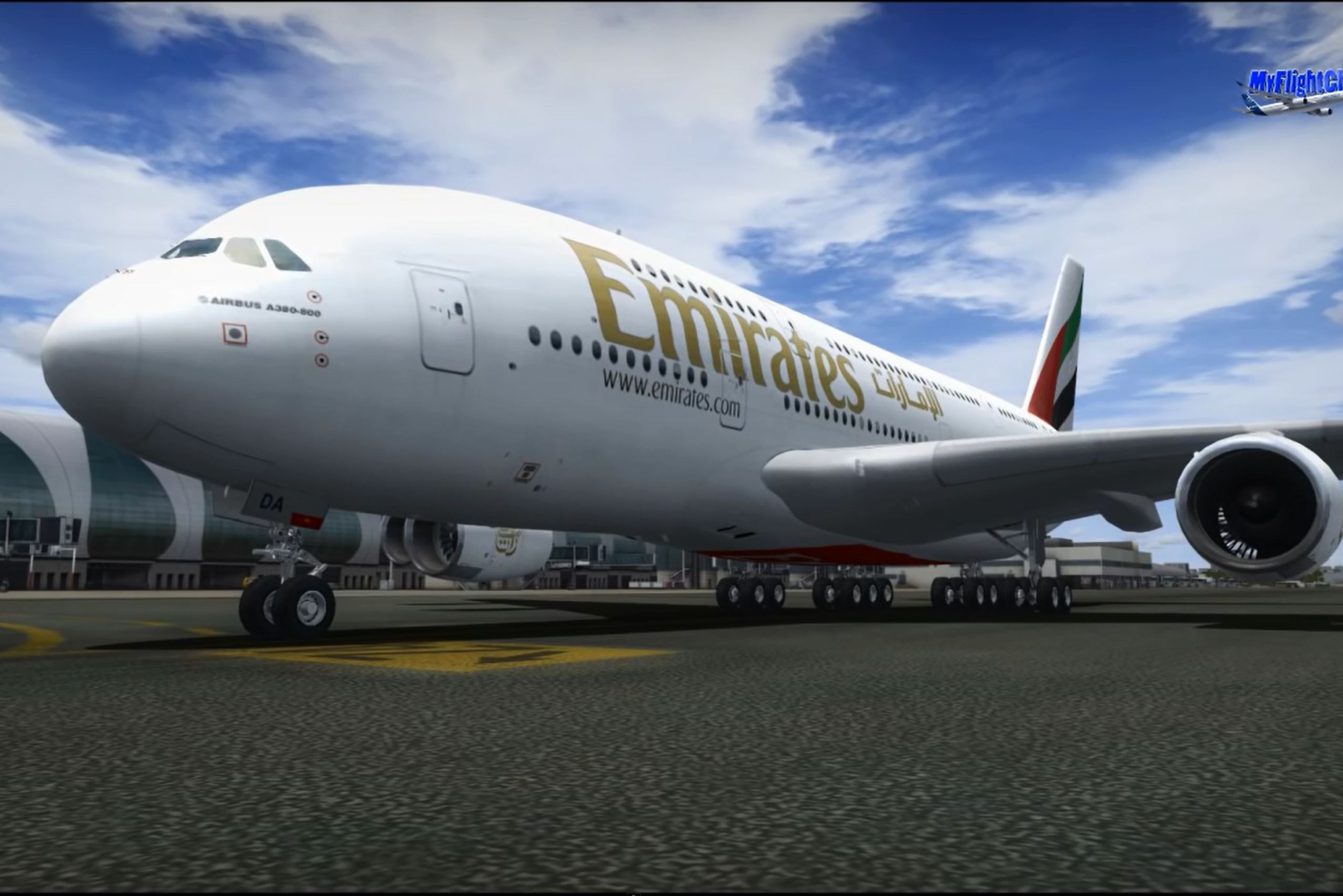 Flight Simulator 2015 - Emirates Airbus A380