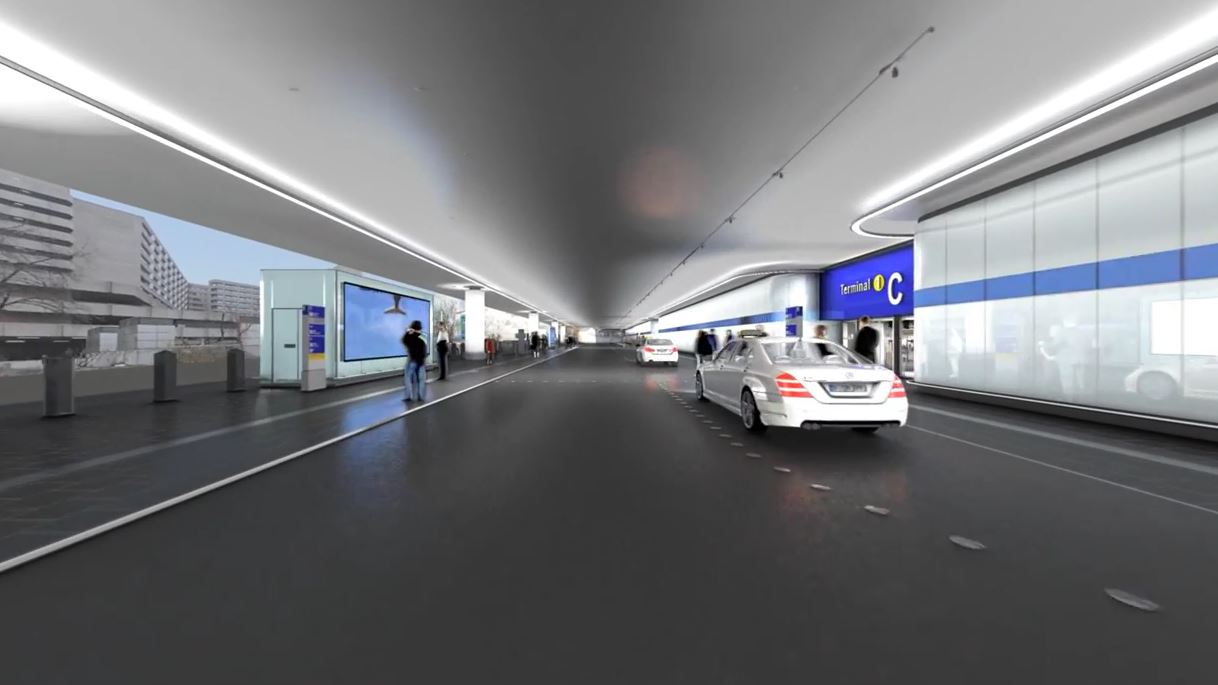 Frankfurt Airport – New Main Road at Terminal 1