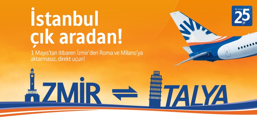 SunExpress – İzmir-İtalya Reklamı