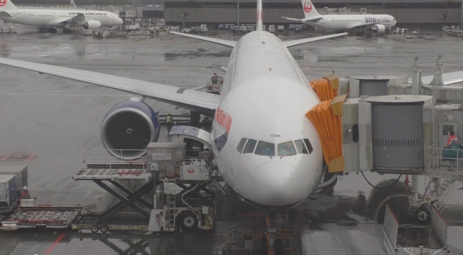 British Airways BA6 Tokyo Narita Gate Timelapse