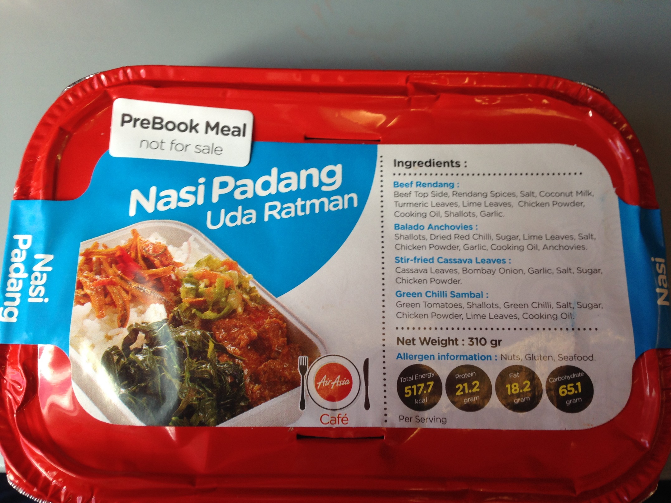 AirAsia Inflight Food (Denpasar-Kuala Lumpur)