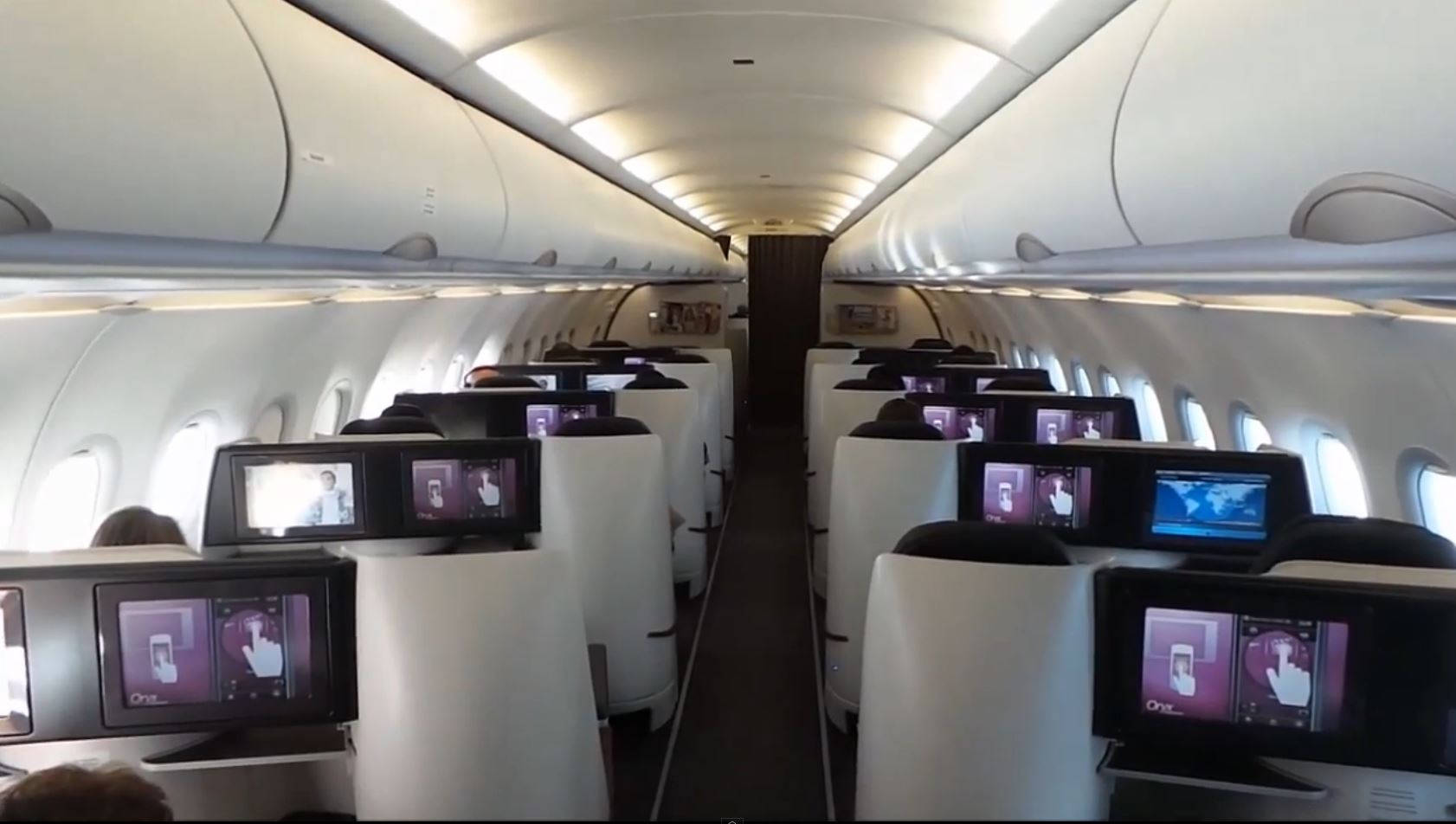 Qatar Airways Business One A319 Doha to London All Business Class Experience