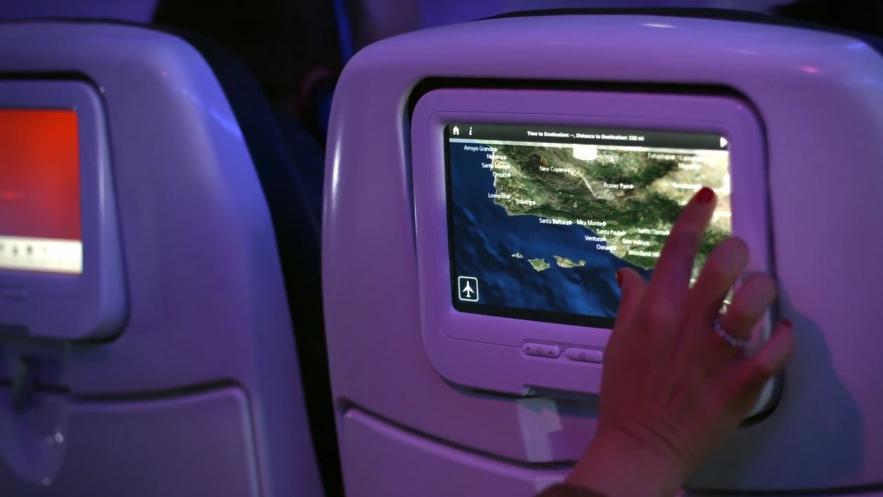 Virgin Atlantic Launches a New, Higher Resolution, Capacitive Touch In-flight Entertainment System