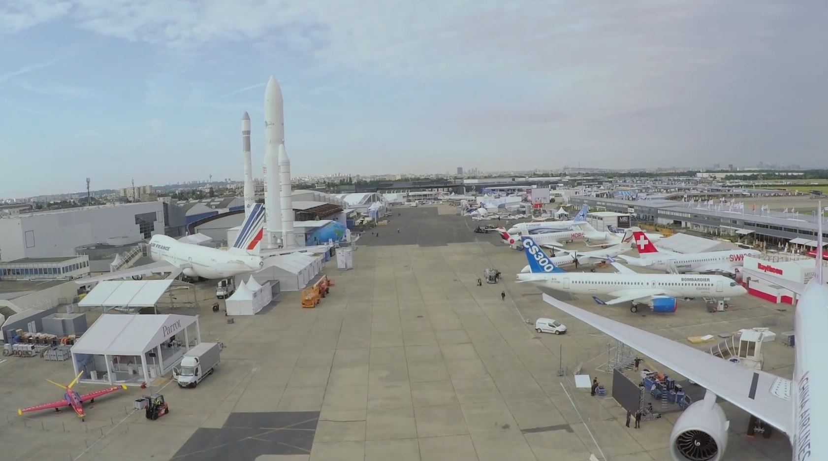 Aerial View of the Paris Air Show