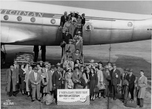 KLM_Amsterdam-New York_First Transatlantic Tourist Class Flight_1-May-1952