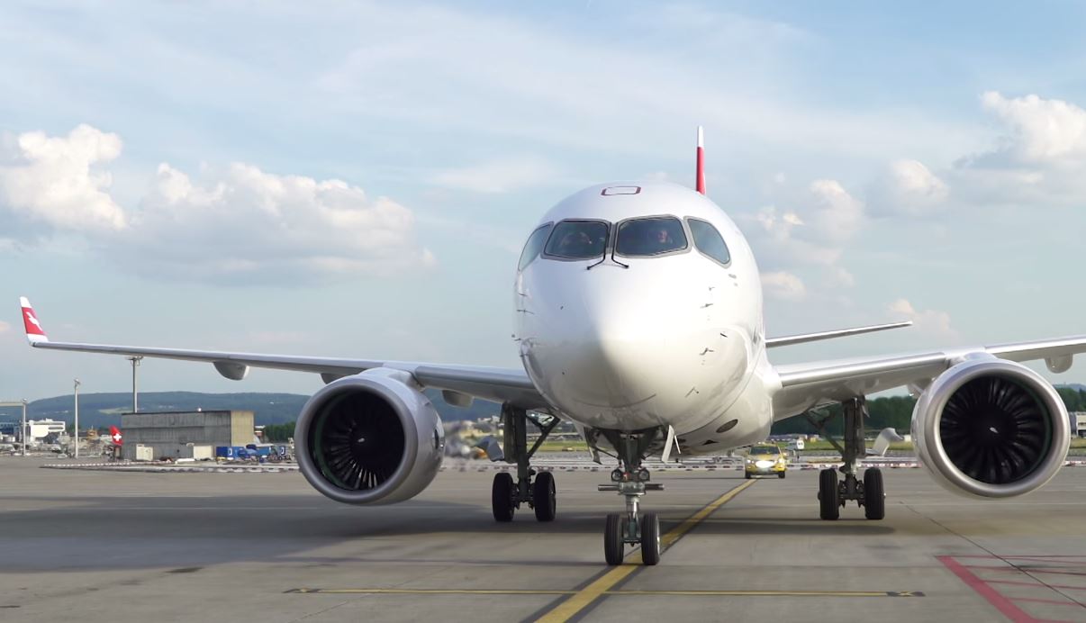 SWISS welcomes Bombardier CSeries CS100