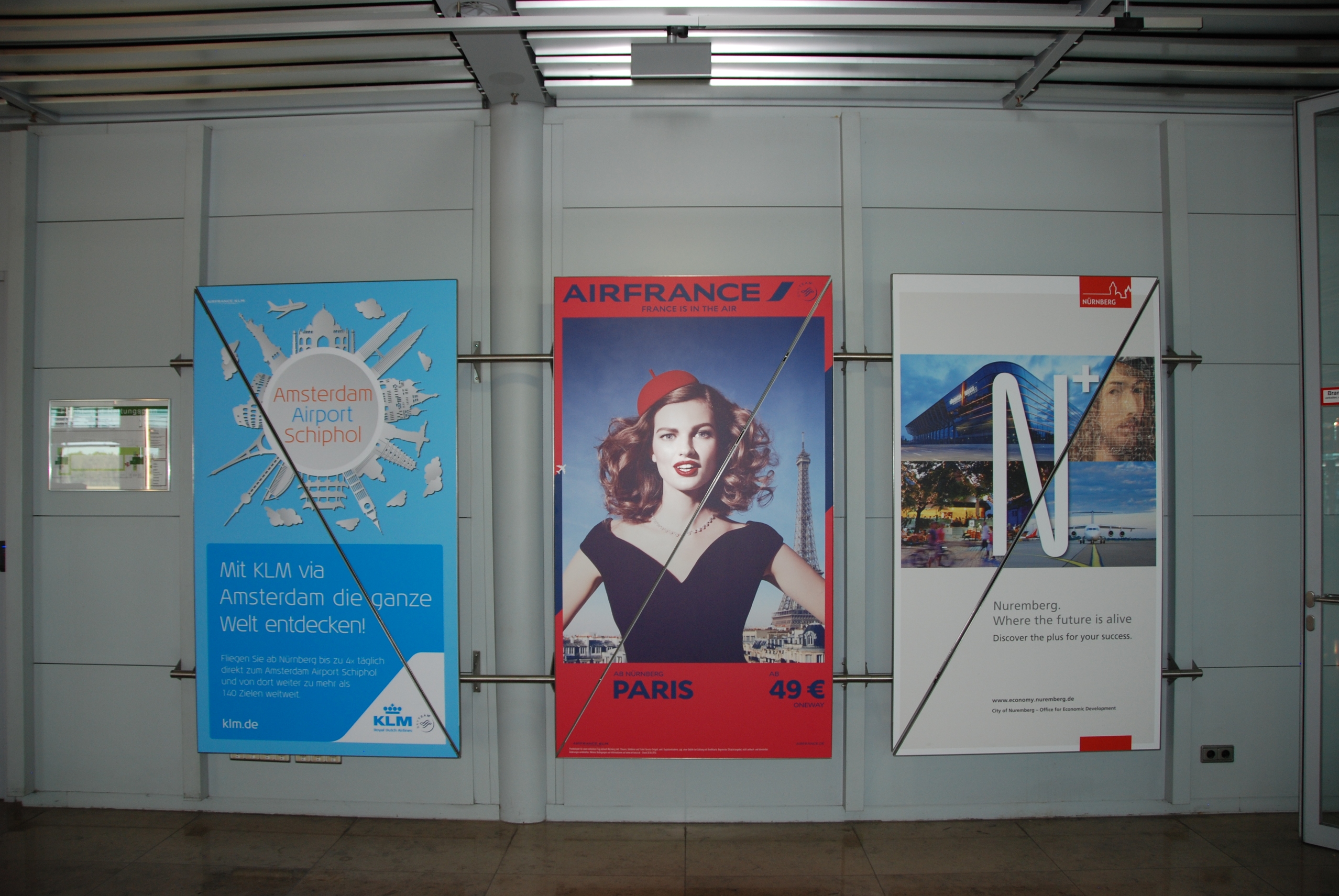 Air France – KLM – Nürnberg Ads @ Nürnberg Airport