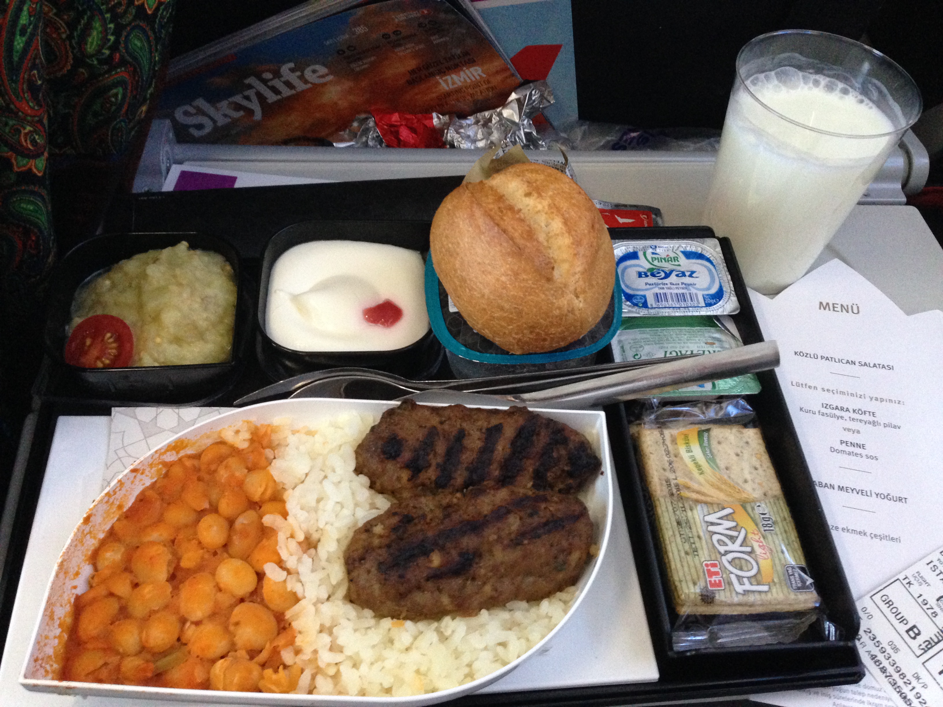 Turkish Airlines Inflight Food (Dublin-Istanbul)