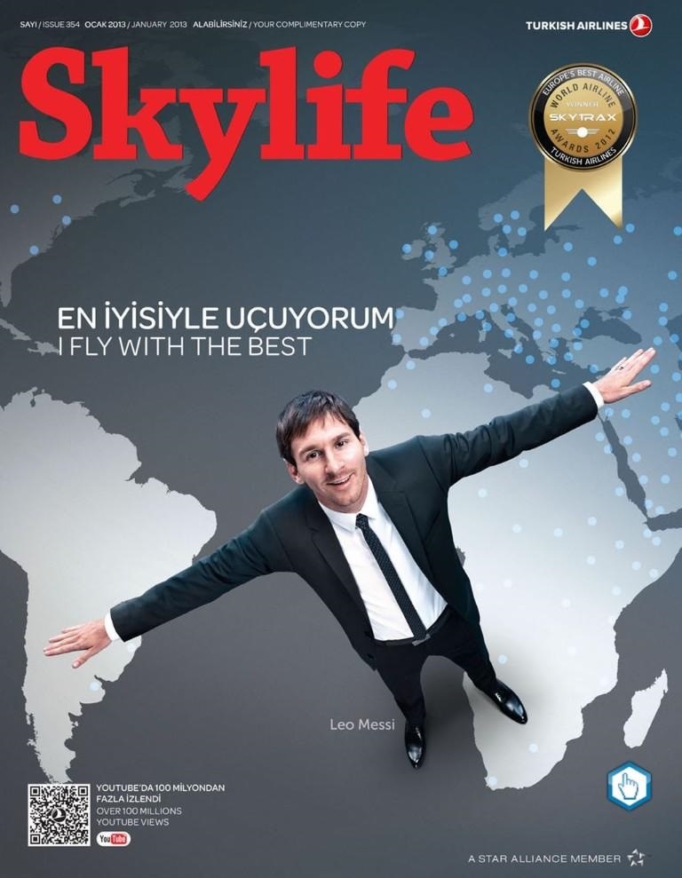 THY_Turkish Airlines_Skylife_Jan 2013_Messi_Cover