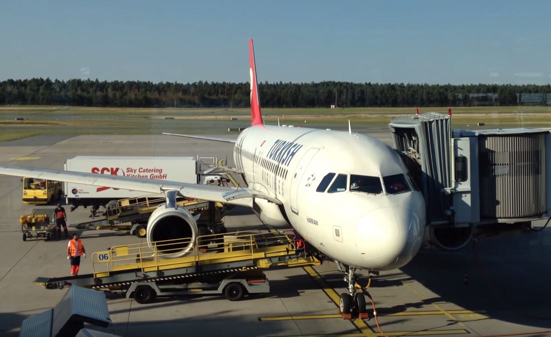 Turkish Airlines Airbus A320 Gate Operation @ Nürnberg Airport