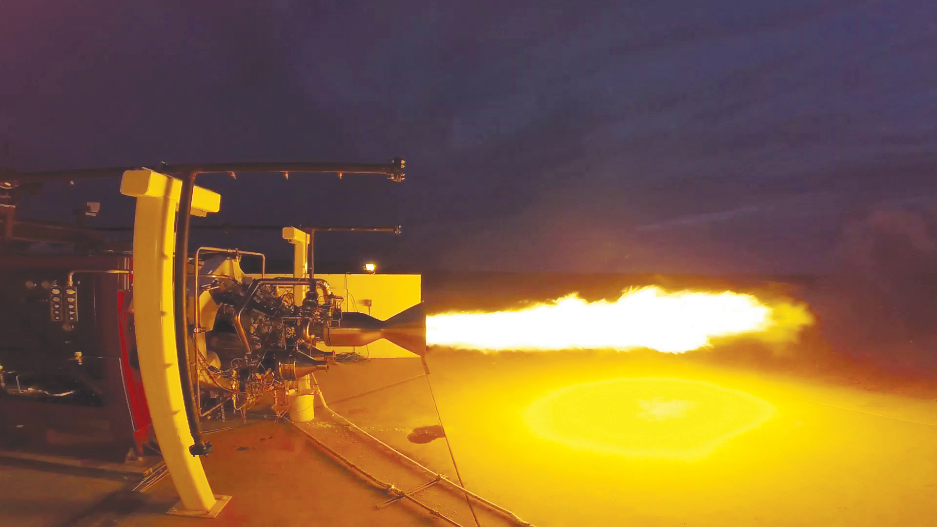 Virgin Galactic NewtonThree Engine Hotfire