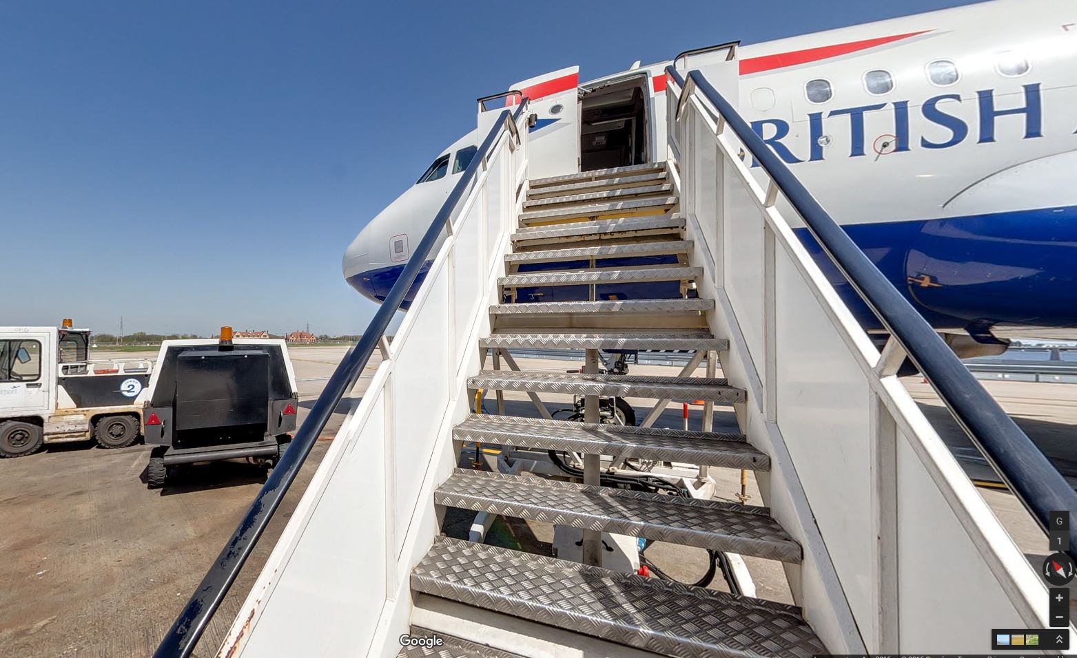 British Airways_google street view_Airbus A318_London City Airport