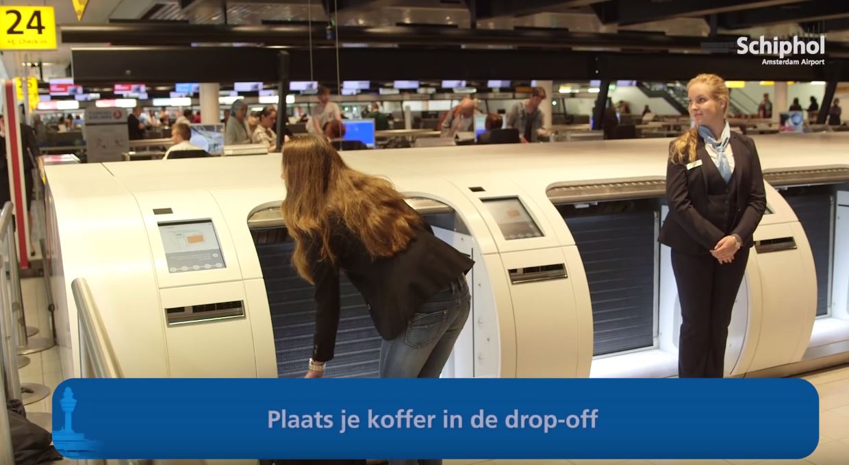Self-service Baggage Drop-off @ Amsterdam Schiphol Airport