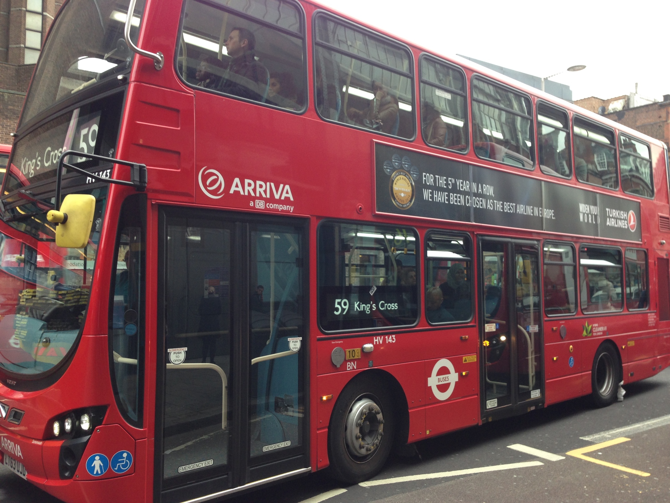 Turkish Airlines Ad on London Red Bus