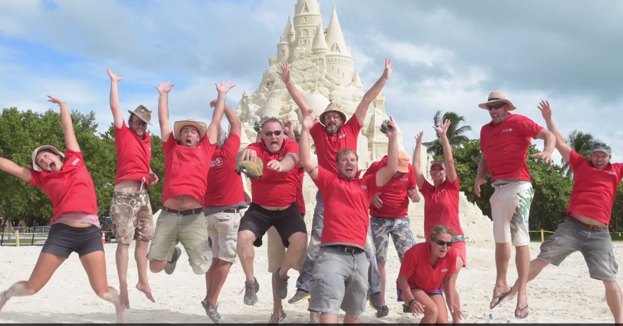 World’s Tallest Sandcastle by Turkish Airlines