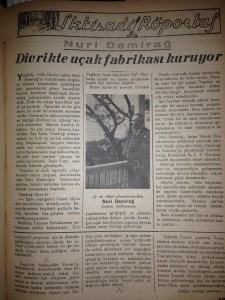 19450301_iktisadi yuruyus_Nuri Demirag_ucak_fabrika_Divrik
