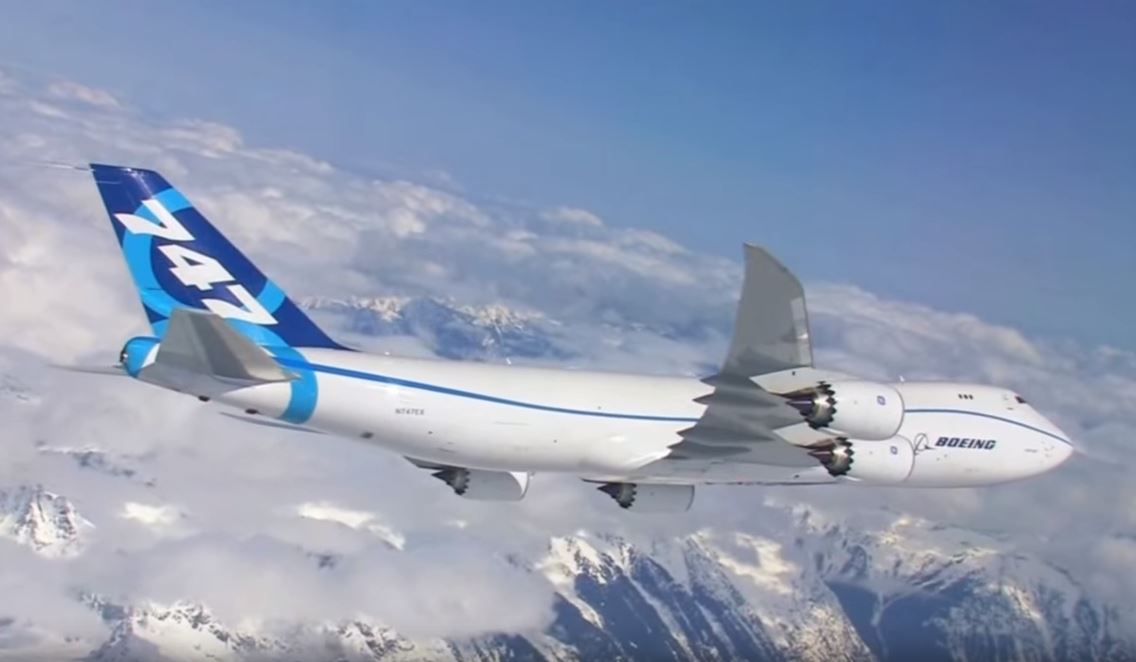 Boeing 747-8F goes on roller coaster flight