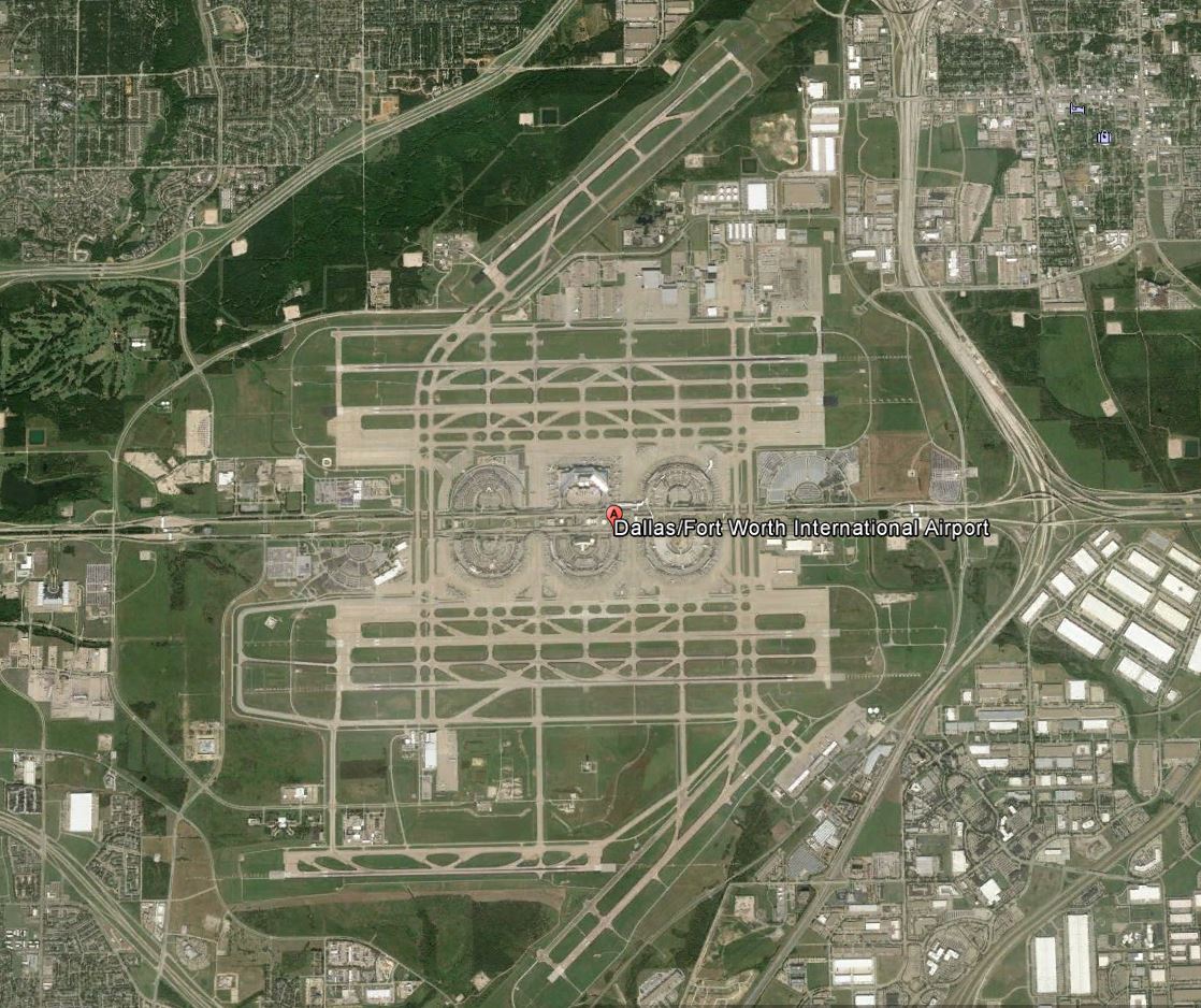 Dallas (DFW) Havalimanı - Google Earth