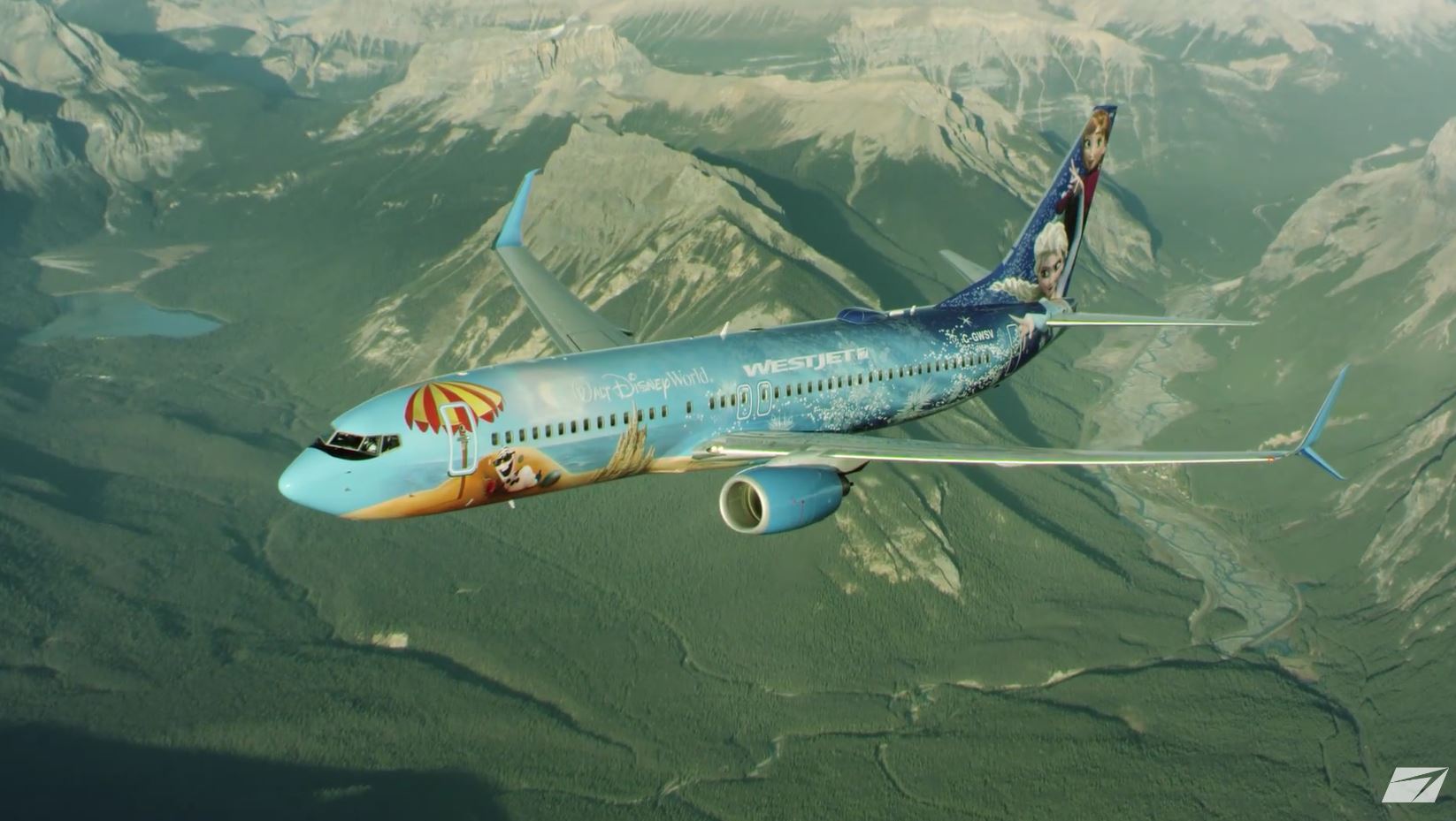 WestJet – Fly with the Disney Frozen-themed Plane