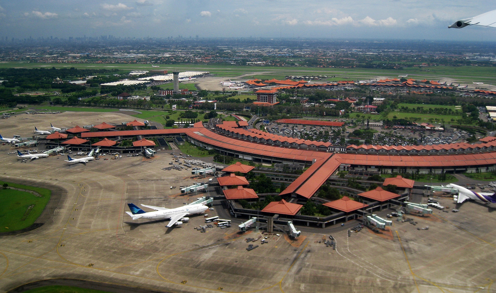 Jakarta Soekarno-Hatta Airport aerial view