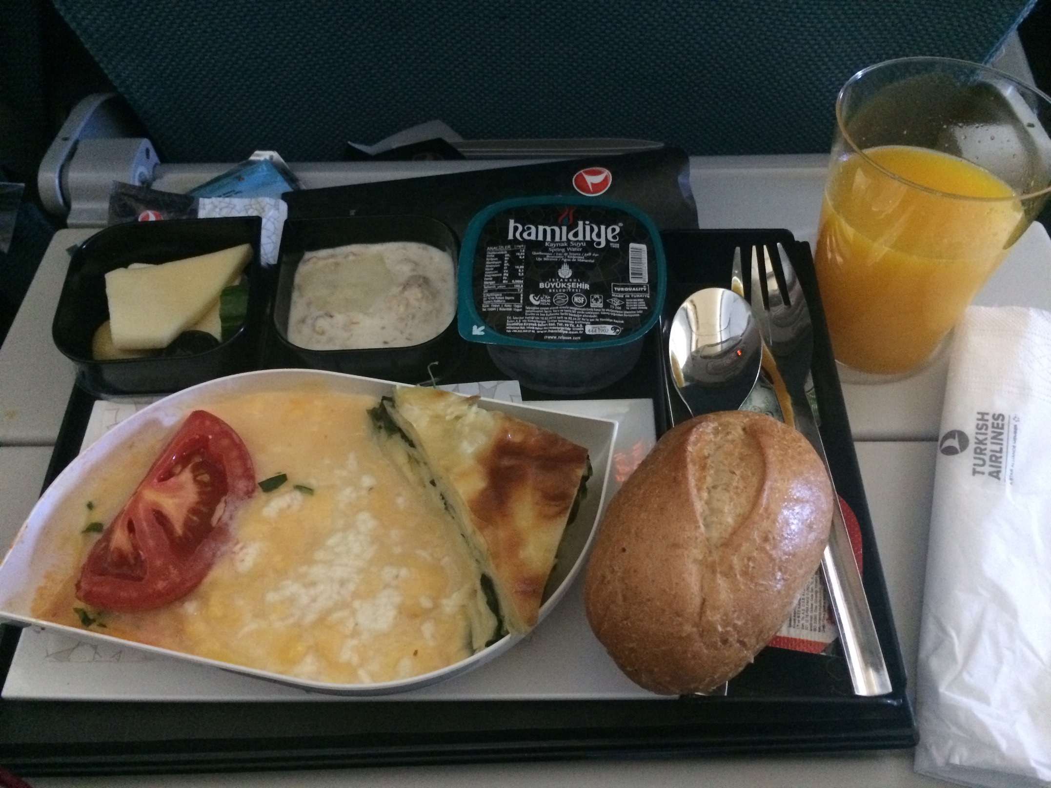 Turkish Airlines Inflight Meal (Istanbul-Paris)