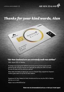 Air New Zealand_airpoints_guerilla marketing_Qantas_Alan Joyce