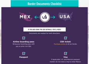 Cross Border Xpress (CBX)_border documents check-list