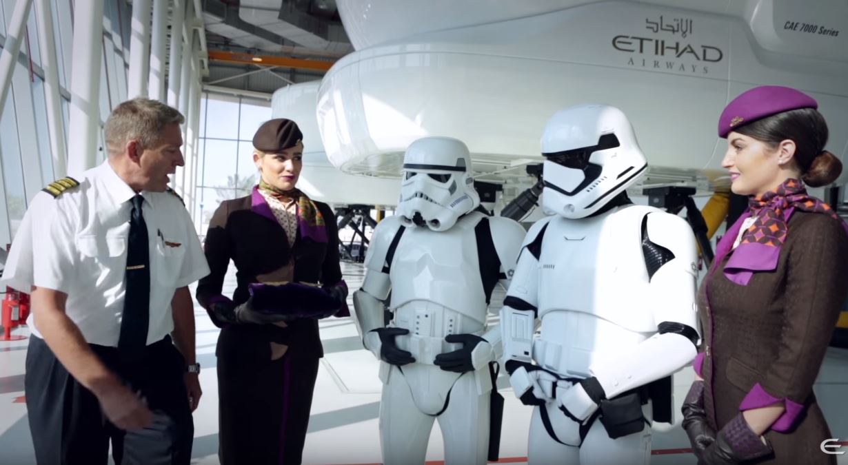Etihad Airways Simulator Challenge – Stormtroopers of Star Wars