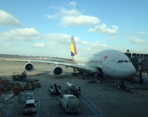 Asiana_Airbus A380_Seoul_ICN_Airport_Jan 2016