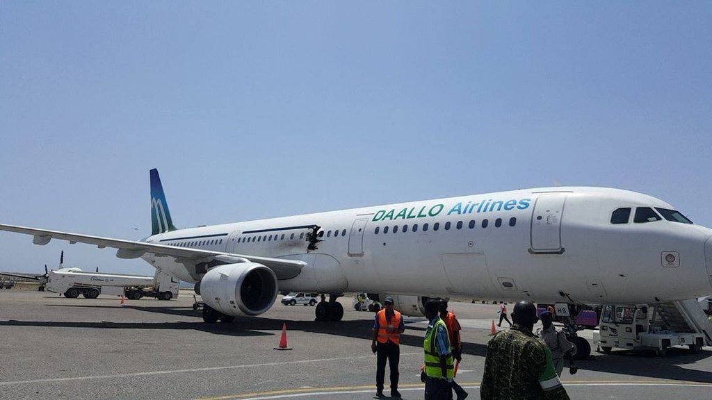 Daallo Airlines – Explosion on board an A321 after taking off from Mogadishu