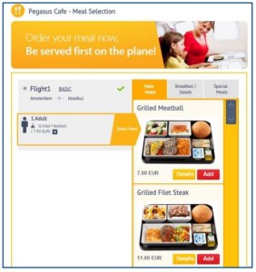 Pegasus Airlines_Cafe_meal selection
