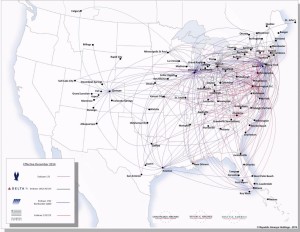 Republic Airways_route map_31 Dec 2014