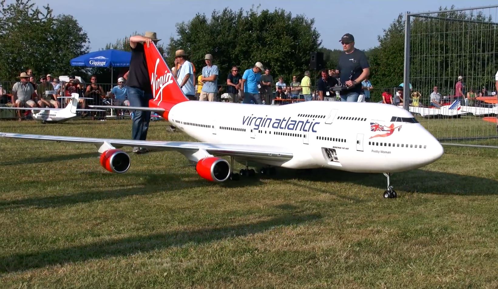 A very large remote controlled Virgin Atlantic Boeing 747