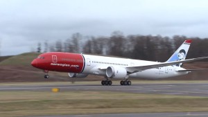 Norwegian Boeing 787-9 Dreamliner being assembled and painted