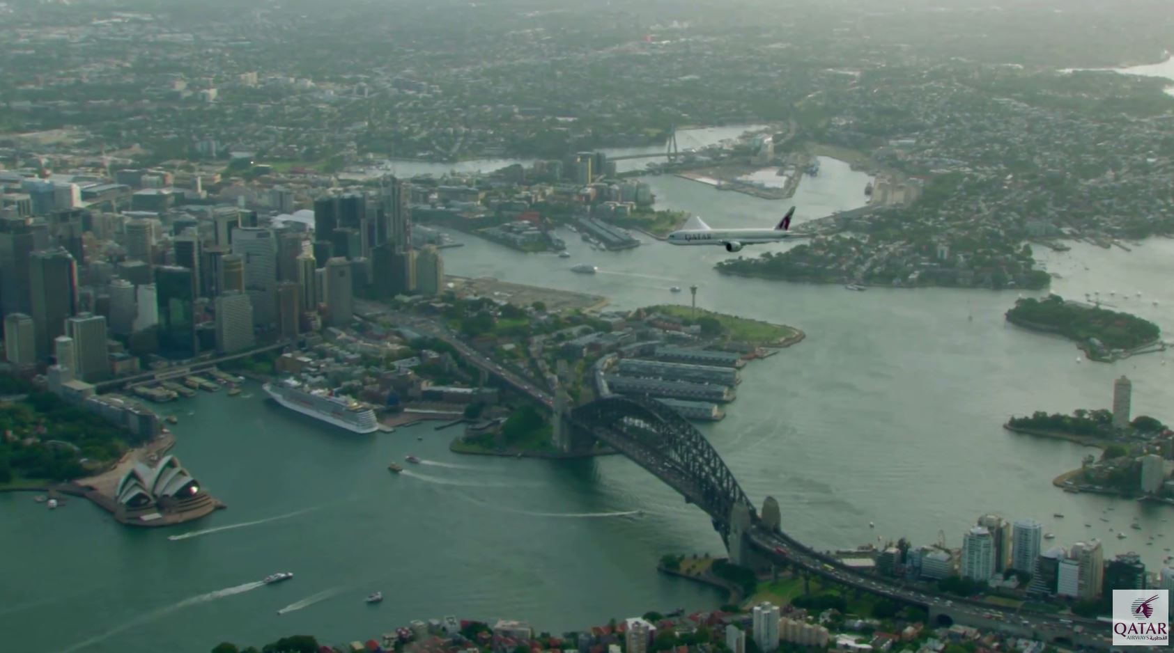 Qatar Airways Inaugural Flight to Sydney