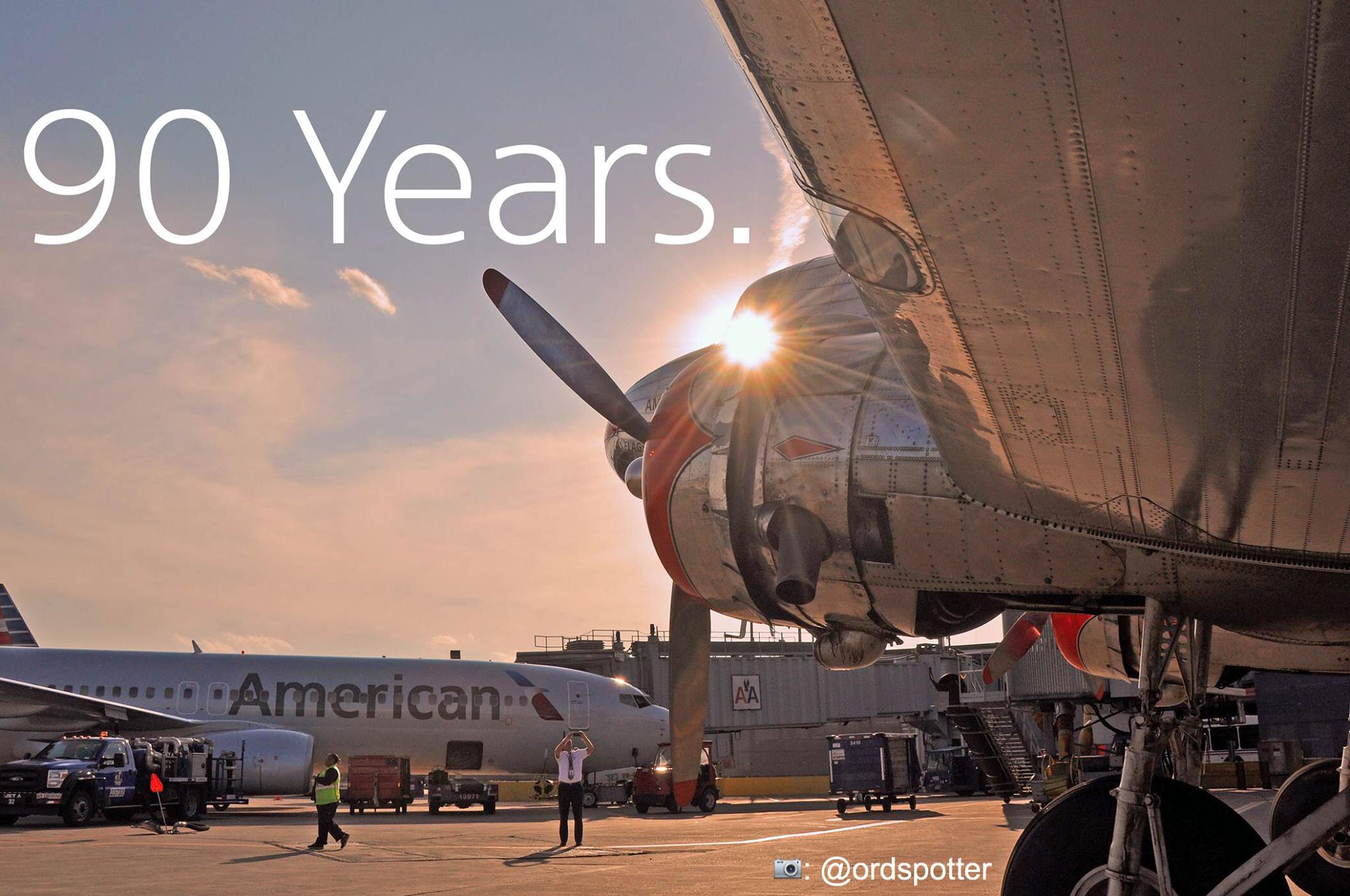 American Airlines celebrates its 90th birthday