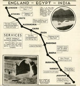 Imperial Airways_route map_London-Delhi_1930s