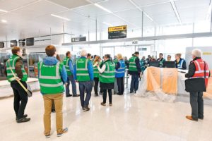 Munich Airport_new satellite terminal_January 2016 Trial operation begins with 3,500 extras