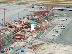 Munich Airport_new satellite terminal_Summer 2012 Onwards and upwards at the apron tower