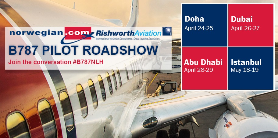 Norwegian and Rishworth Aviation Boeing 787 Pilot Roadshow