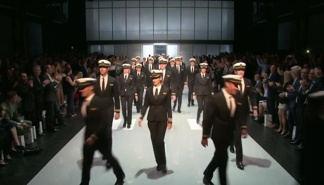 Qantas – unveiling the new pilot uniform