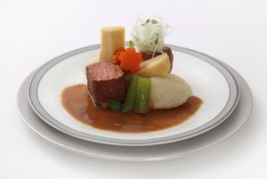 Singapore Airlines_inflight meal_Sous vide Miso Simmered Beef Yamato-style